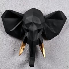 Geometrik Fil Duvar Dekoru