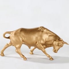 Dekoratif Boğa Heykel Biblo