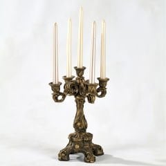 Dekoratif 5'li Şamdan Mumluk