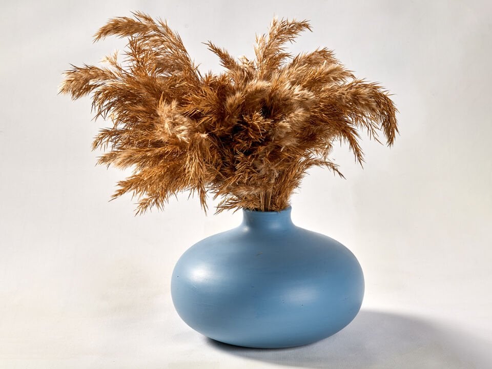 Round Vase Küçük Seramik Vazo