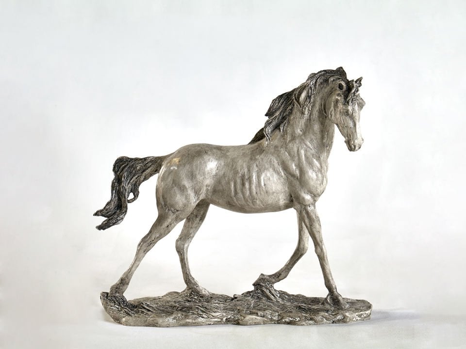 Dekoratif Yürüyen At Heykel Biblo